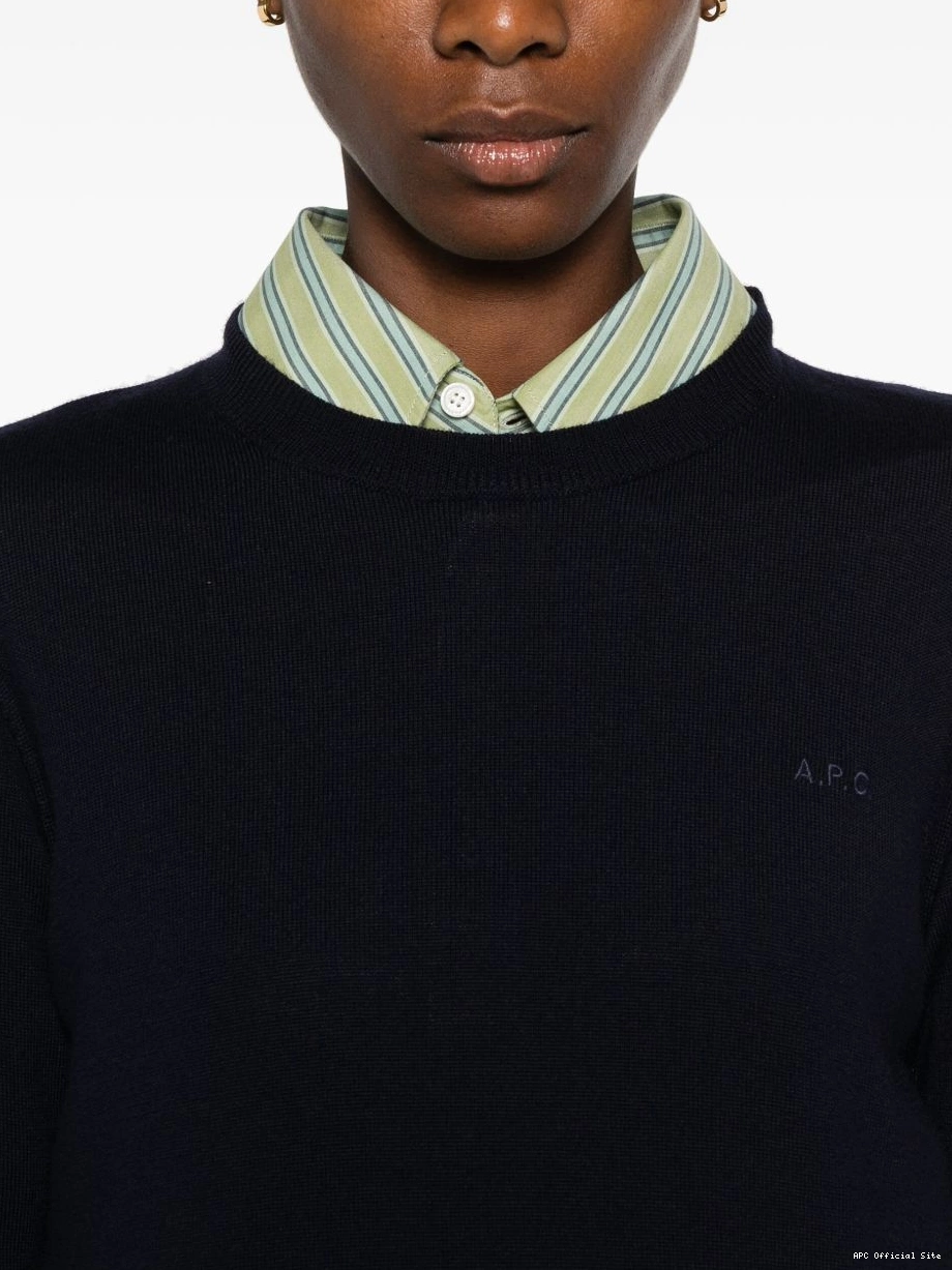 Affordable Women embroidered-logo A.P.C. sweater 0424
